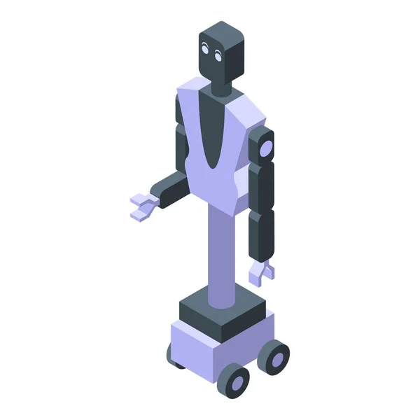 Robotics Rymdikon Isometrisk Vektor Smart Teknik Bot Framtid — Stock vektor