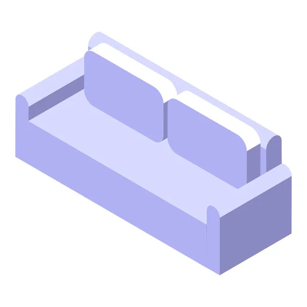 新しいソファアイコン等角ベクトルのモデル化 自宅の改装 壁の修理 — ストックベクタ