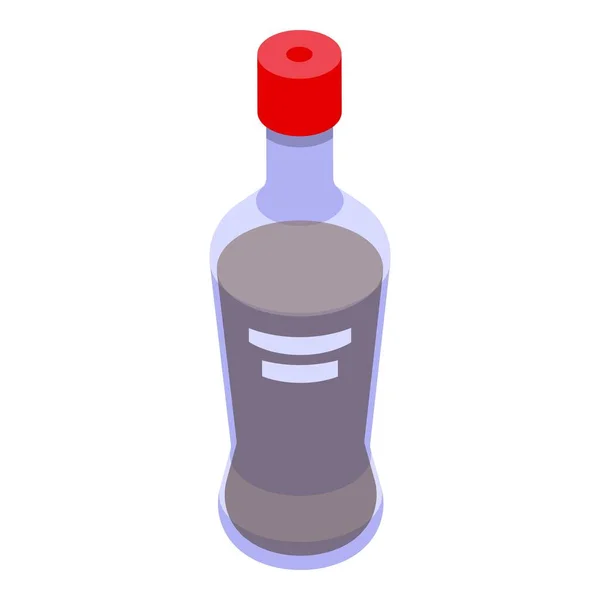 Іконка Соєвої Пляшки Ізометричний Вектор Органічне Харчування Їжа Квасолі — стоковий вектор