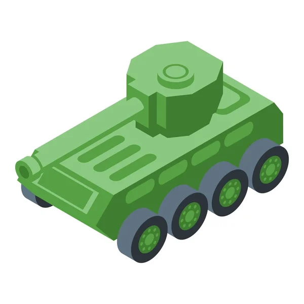Tropas Ícone Tanque Vetor Isométrico Batalha Militar Soldado Combate — Vetor de Stock
