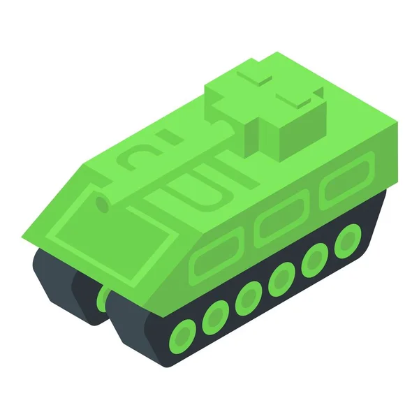 Ícone Tanque Armas Vetor Isométrico Exército Militar Soldado Combate — Vetor de Stock