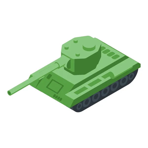 Tank Vehicle Icon Isometric Vector Military Gun Combat War — Stock Vector