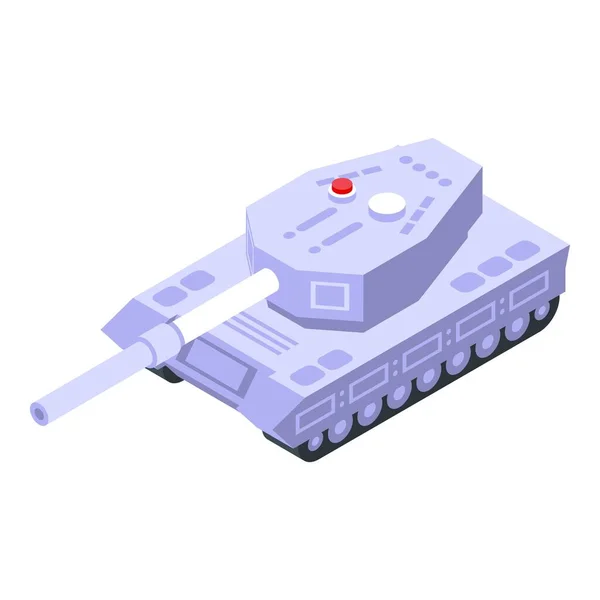 Militär Tank Ikon Isometrisk Vektor Arméfordon Krigsvapen — Stock vektor