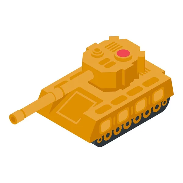 Army Tank Icon Isometric Vector Military Vehicle War Gun — Stock Vector