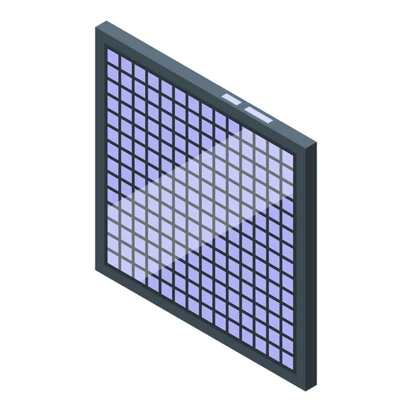 Zorg Luchtfilter Pictogram Isometrische Vector Zuiver Stof Gezondheidsrook — Stockvector
