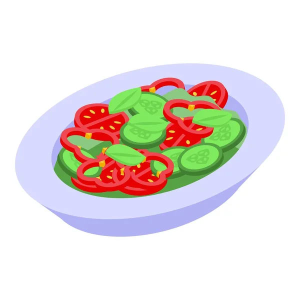 Icône Salade Mariage Vecteur Isométrique Événement Mariage Gestionnaire Services — Image vectorielle