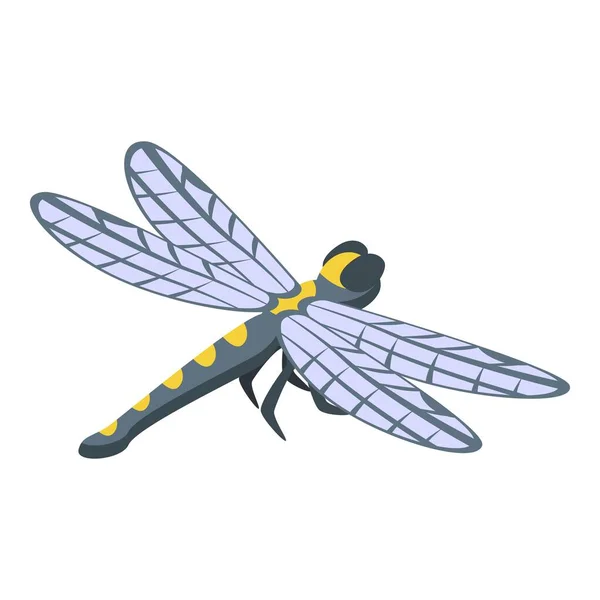 Yusufçuk Ikonu Izometrik Vektörünü Şekillendir Böcek Kanadı Makro Hata — Stok Vektör