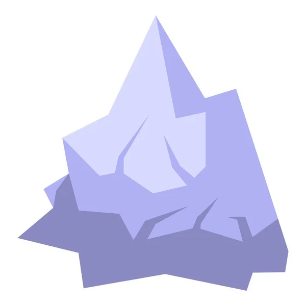 Glacier Iceberg Icon Isometric Vector North Risk Peak Diagram — Stock Vector