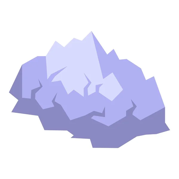 Изометрический Вектор Значка Айсберга Ледниковое Море Гора Риска — стоковый вектор