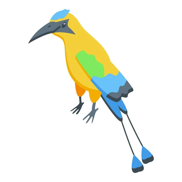 Nicaragua Färgglada Fågel Ikon Isometrisk Vektor Resedag Frihet Färgglada — Stock vektor