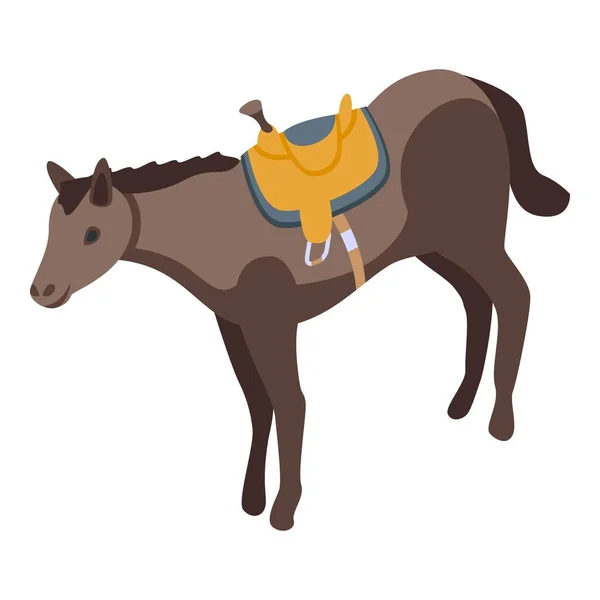 Ίσομετρικό Διάνυσμα Εικονιδίου Αλόγου Άλογο Ζώου Αγώνας Ντουμπάι — Διανυσματικό Αρχείο