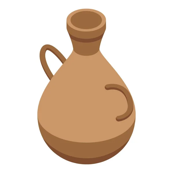Icona Della Brocca Vettore Isometrico Lezione Ceramica Tavolo Ceramica — Vettoriale Stock