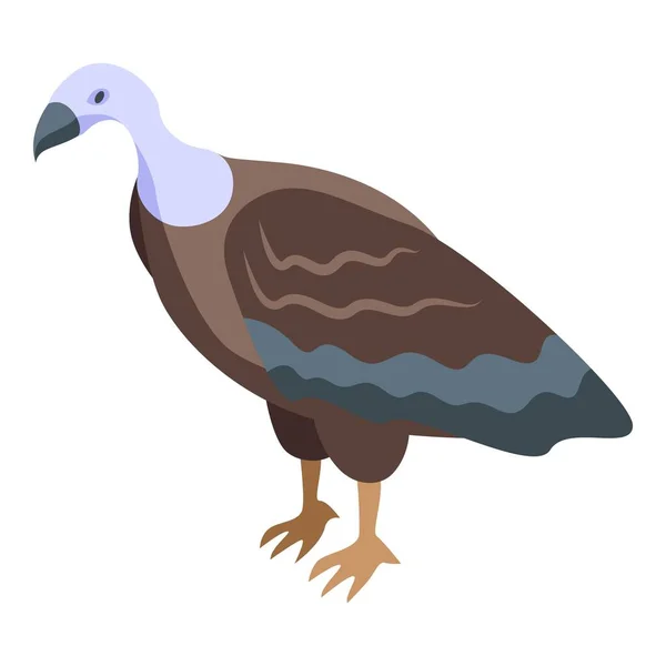秃鹰图标等距矢量 邪恶的鸟形状秃鹫 — 图库矢量图片