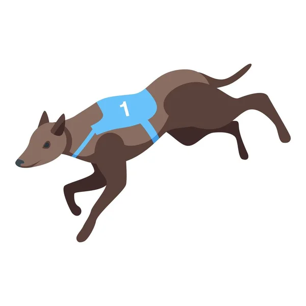 Ícone Sprint Canino Vetor Isométrico Animal Estimação Mamífero — Vetor de Stock