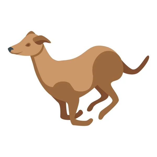 Ícone Cão Marrom Vetor Isométrico Animal Estimação Canino Doméstico — Vetor de Stock