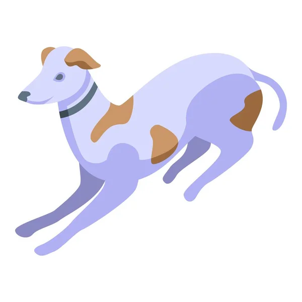 Sprint Perro Icono Vector Isométrico Animal Compañía Caninos Domésticos — Vector de stock