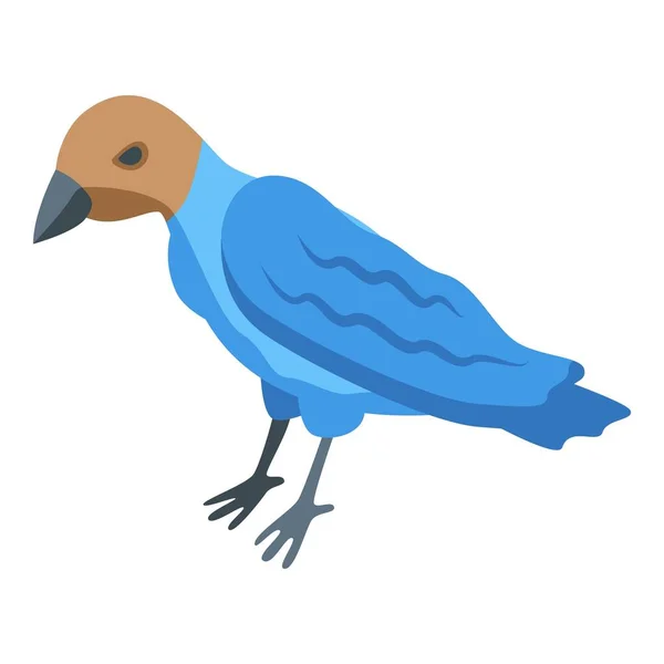 Ikona Kanadského Ptáka Izometrický Vektor Zvíře Přírody Robin Blue — Stockový vektor