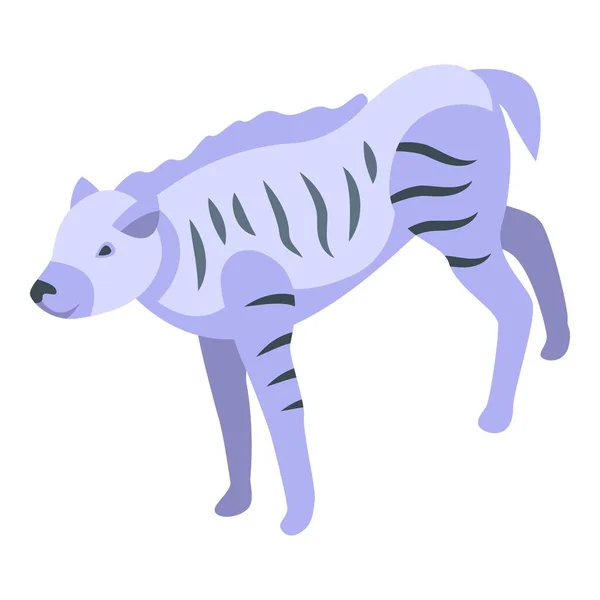Vit Hyena Ikon Isometrisk Vektor Vilda Djur Kid Natur — Stock vektor