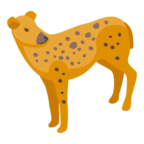 Hyena Dier Pictogram Isometrische Vector Wilde Baby Hondennatuur — Stockvector