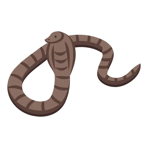 砂漠のヘビのアイコン等角ベクトル アラビア語で歩く サハラ中世 — ストックベクタ