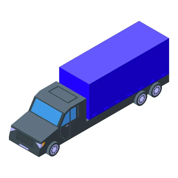Verre Usine Camion Icône Vecteur Isométrique Production Fenêtres Plaque Fondue — Image vectorielle