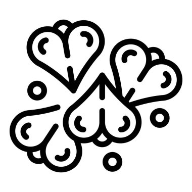 Organik karabuğday ikonu ana hatları vektörü. Doğa alanı. Mısır gevreği bitkisi