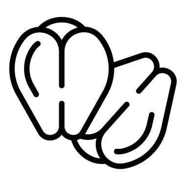 Karabuğday simgesi ana hat vektörü. Mısır gevreği. Doğal organik