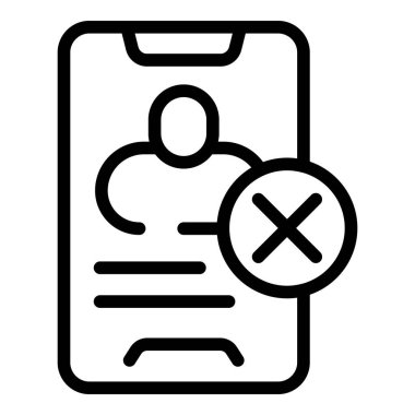 Hesap simgesi ana hatlarını silen kadın. Sosyal profil. Mahremiyet kutusu