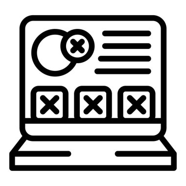 Bilgisayar ortam simgesi ana hatlarını siliyor. Web silme. Halk ağı