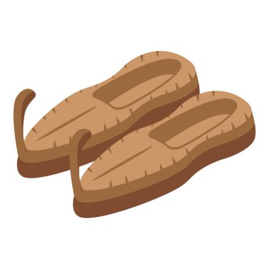 Çek Cumhuriyeti ayakkabı ikonu izometrik vektörü. Prag simgesi. Kale kültürü