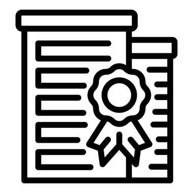 Borç federal bina ikonu ana hat vektörü. Para bankası. Bütçe kredisi