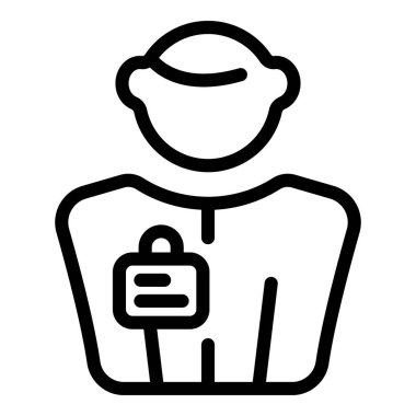 Öğretmen semineri ikonu ana hatları vektörü. Kurs eğitimi. Başarı dersi