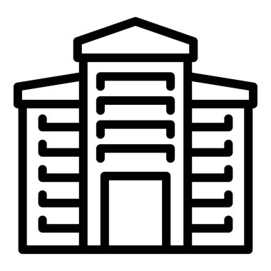 Okul eğitim ikonu ana hatları vektörü. Yüz koruması. Sağ salim dön.