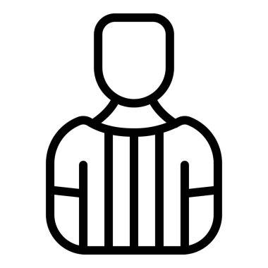 Hakem simgesi dış hat vektörü. Aksiyon takımı. Okul futbolu