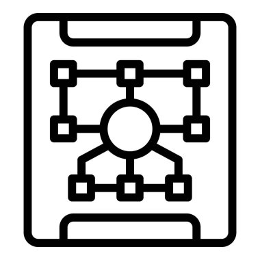 Futbol taktik takım ikonu ana hat vektörü. Maç antrenmanı. Spor kampı.