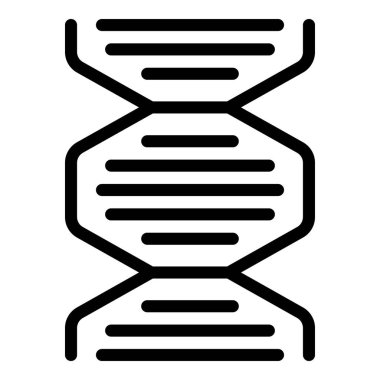 DNA bitki kontrol ikonu ana hatları vektörü. Dijital gelecek. Yiyecek sensörü