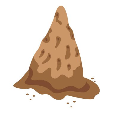 Karınca evi ikonu izometrik vektörü. Dev bebek. Hayvan karıncayiyeni