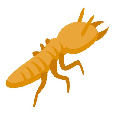 Vahşi karınca ikonu izometrik vektörü. Dev karıncayiyen. Dilli hayvan.