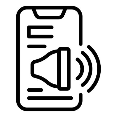 Akıllı telefon öğrenci kulübü ikonu ana hatları vektörü. Kitapçı. Eğitim Eğitimi