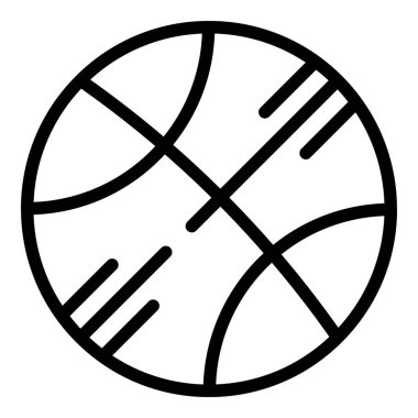 Basketbol öğrenci kulübü ikonu ana hatları vektörü. Eğitim okulu. Grup öğrenmesi