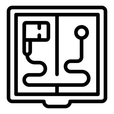 Turizm rotası ikonu ana hat vektörü. Seyahat eğitimi. Okuma okulu