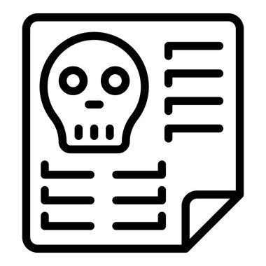 Veri suç simgesi ana hat vektörü. Siber dolandırıcılık. Güvenlik postası