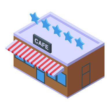 Cafe restaurant icon isometric vector. Food critic. Cooking control