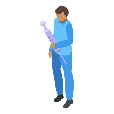 Injection insect disease icon isometric vector. Fly tsetse. House pest