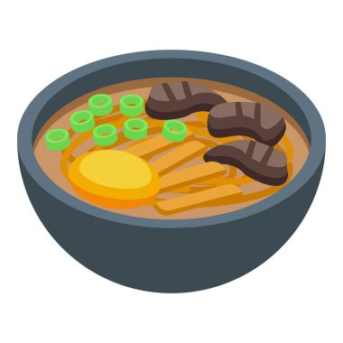 Ramen icon isometric vector. Asian food. Cuisine menu