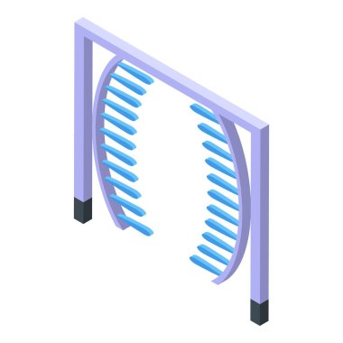 Automated car wash arch icon isometric vector. Pressure cleaner. Clean care