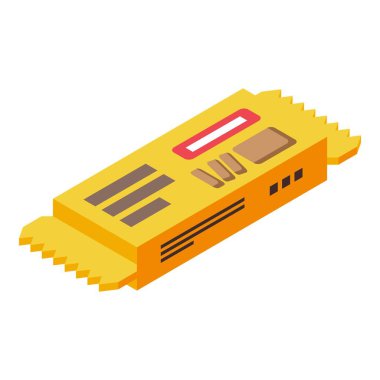 Halva bar icon isometric vector. Sweet chalva. Helva food