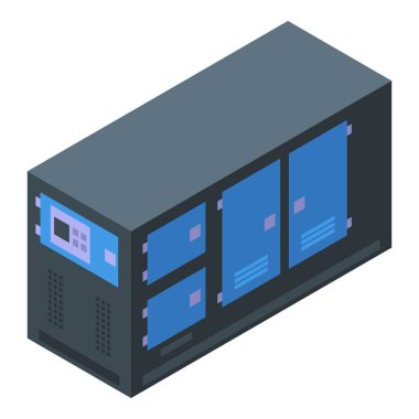 Generator station icon isometric vector. Power energy. Gasoline portable