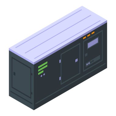 Industry generator icon isometric vector. Power energy. Portable standby