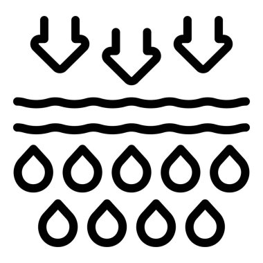 Collagen action icon outline vector. Gel molecule. Cosmetic care